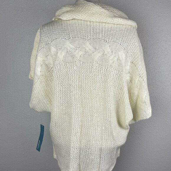 NWT Passports Loose Knit Off-White Cowl Neck Sweater Size M - Picture 4 of 7